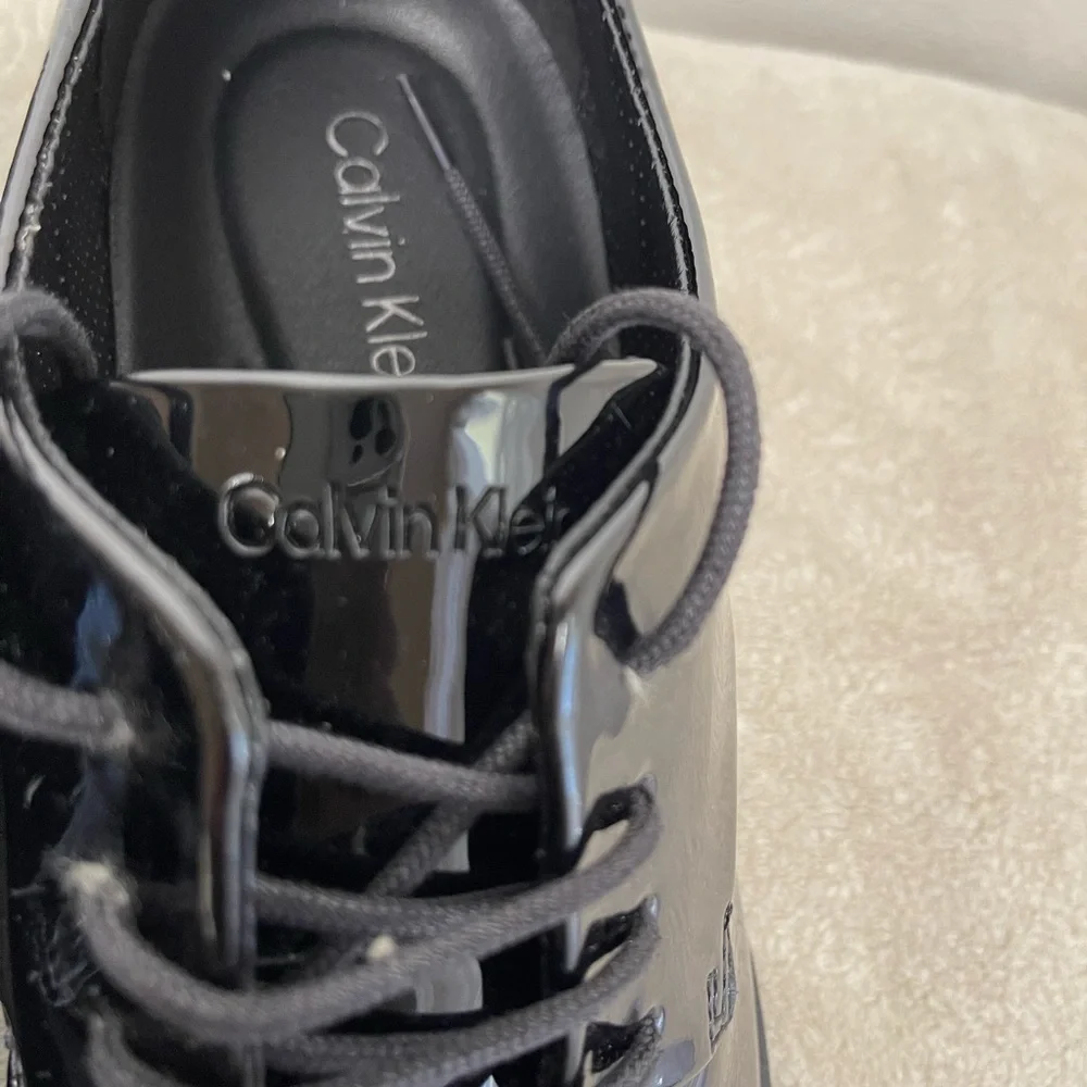 Calvin Klein Glossy Black‎ Oxfords